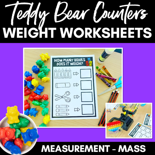 Resource preview 1 for Mass Activities Kindergarten - Teddy Bear Weighing