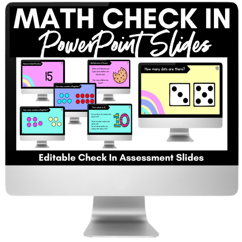 Resource preview 1 for Math Check In Assessment Slides