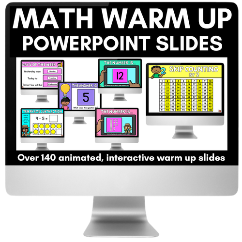 Resource preview 1 for Math Warm Up Slides