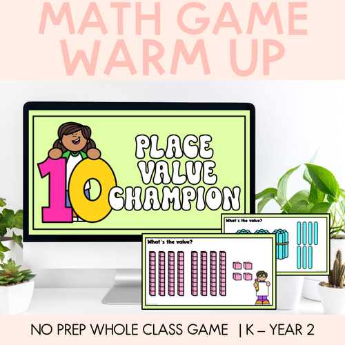 Resource preview 1 for Math Warm Up Game - Place Value Champion