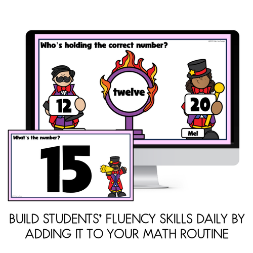 Resource preview 3 for Math Warm Up Game - Number Recognition Champion