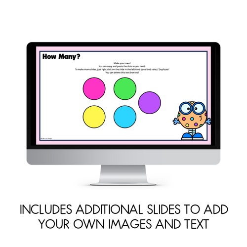 Resource preview 4 for Math Warm Up Game - Subitising Champion