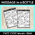 1 for Message in a Bottle - CVCC CCVC Words Black & White