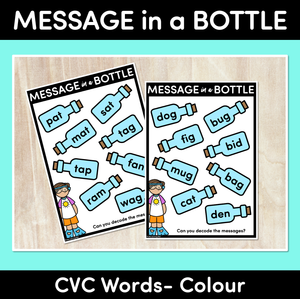 Message in a Bottle - CVC Colour