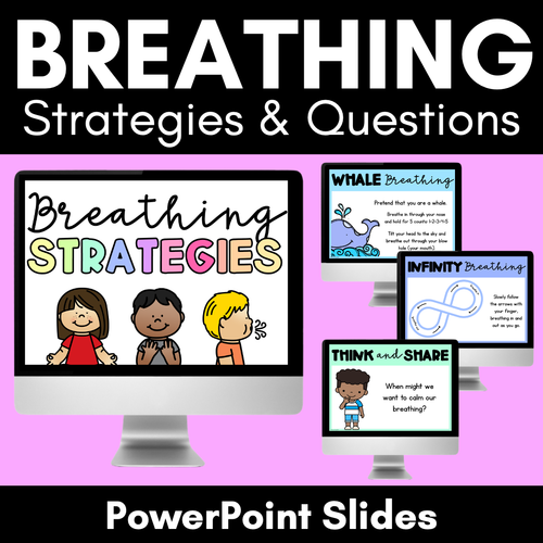 Resource preview 1 for Breathing Exercises for Kids - Mindful Breathing PowerPoint Slides