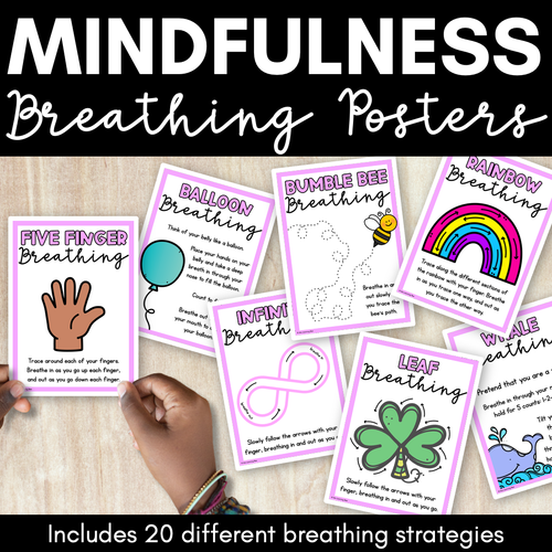 Resource preview 1 for Breathing Exercises for Kids - Mindful Breathing Strategies