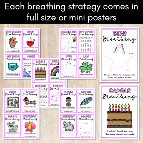 Resource preview 2 for Breathing Exercises for Kids - Mindful Breathing Strategies