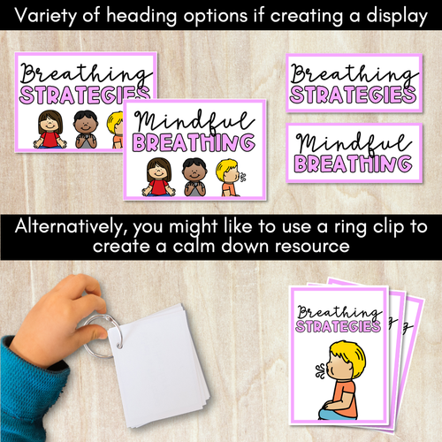 Resource preview 3 for Breathing Exercises for Kids - Mindful Breathing Strategies