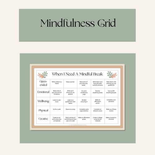 Resource preview 1 for Mindfulness Grid