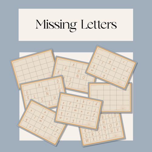 ABC Chart Missing Letters - Mrs Learning Bee