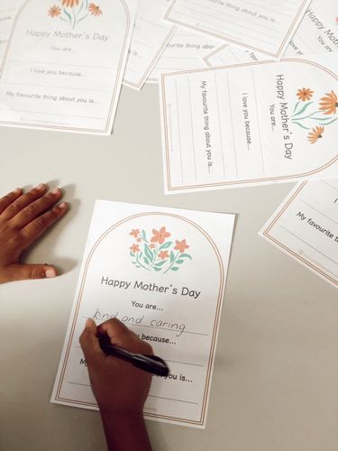 Resource preview 2 for Mothers Day Gratitude Cards