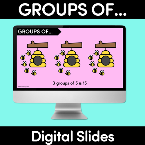 Resource preview 1 for Groups Of (Multiplication) Digital Slides