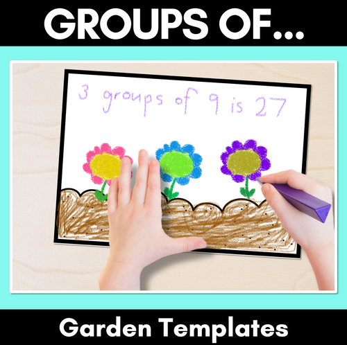 Resource preview 1 for Groups Of (Multiplication) Garden Templates