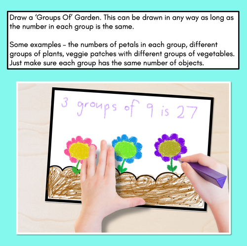 Resource preview 2 for Groups Of (Multiplication) Garden Templates