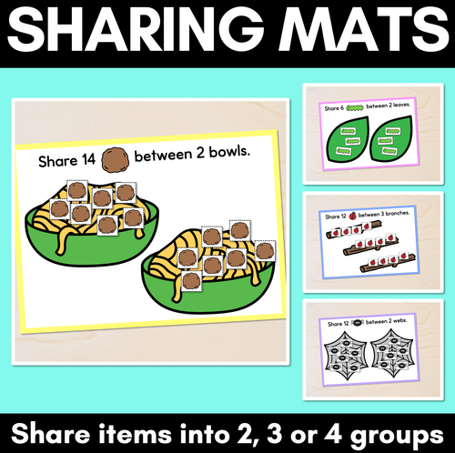 Resource preview 1 for Sharing Mats - share items into 2, 3 or 4 groups