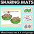 1 for Sharing Mats - share items into 2, 3 or 4 groups