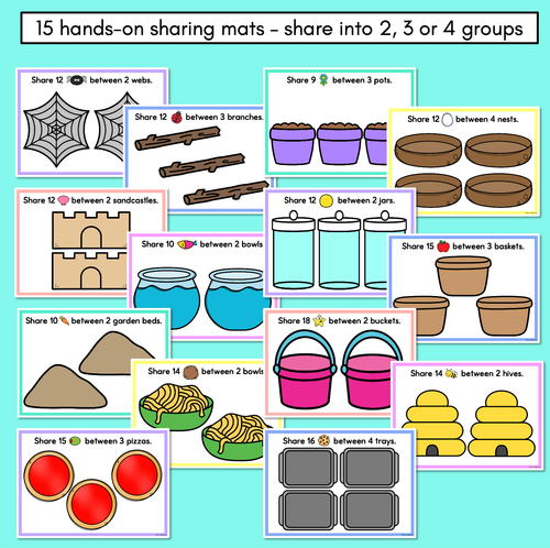 Resource preview 2 for Sharing Mats - share items into 2, 3 or 4 groups