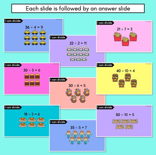 Resource preview 3 for Division Word Problem Slides