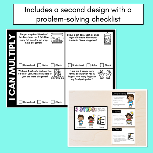 Resource preview 3 for Multiplication Word Problem Worksheets