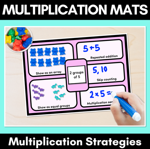 Resource preview 1 for Multiplication Mats - Multiplication Strategies