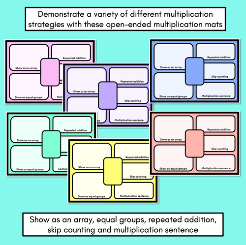 Resource preview 2 for Multiplication Mats - Multiplication Strategies