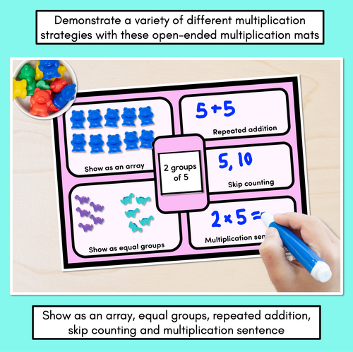 Resource preview 3 for Multiplication Mats - Multiplication Strategies