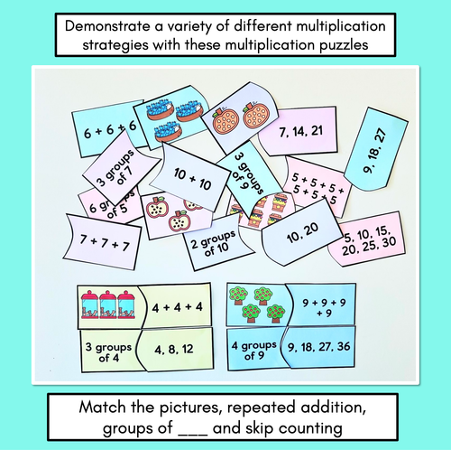 Resource preview 2 for Multiplication Puzzles - Multiplication Strategies