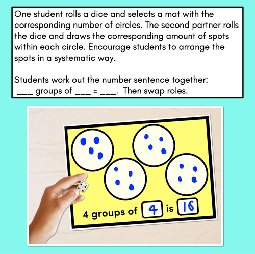 Resource preview 2 for Circles and Spots Multiplication Activity