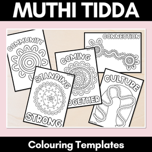 Muthi Tidda Colouring Templates