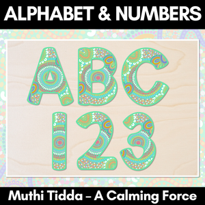 Alphabet & Numbers - Muthi Tidda - A Calming Force