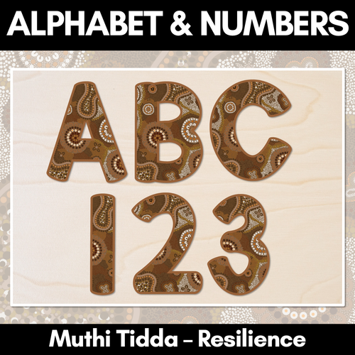 Resource preview 1 for Alphabet & Numbers - Muthi Tidda - Resilience