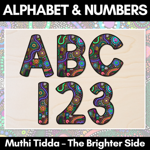 Resource preview 1 for Alphabet & Numbers - Muthi Tidda - The Brighter Side