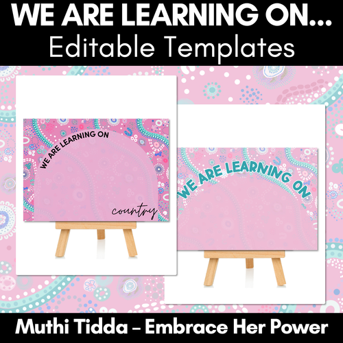 Resource preview 1 for We Are Learning On Posters - Muthi Tidda - Embrace Her Power