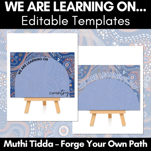 Resource preview 1 for We Are Learning On Posters - Muthi Tidda - Forge Your Own Path