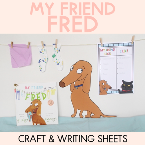 Resource preview 1 for My Friend Fred  - Craft and Writing Sheets - Book Week 2020