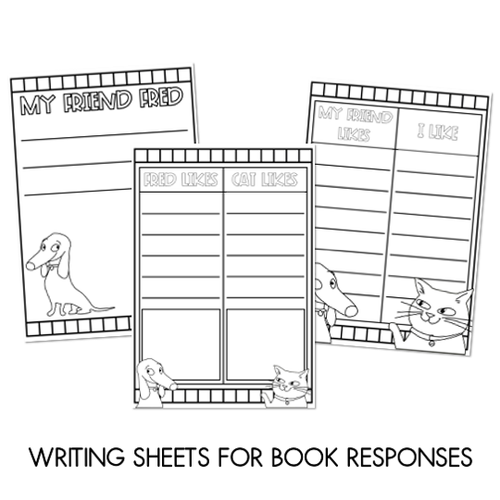 Resource preview 3 for My Friend Fred  - Craft and Writing Sheets - Book Week 2020