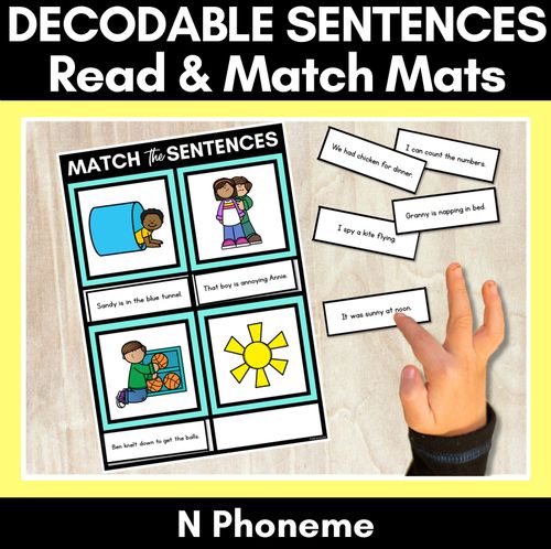 Resource preview 38 for Consonant Phoneme Decodable Sentence Activities COMPLETE BUNDLE