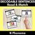 36 for Consonant Phoneme Decodable Sentence Activities COMPLETE BUNDLE