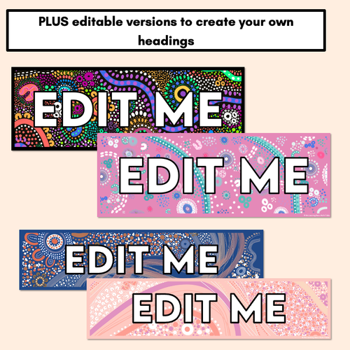 Resource preview 4 for NAIDOC WEEK 2025 Editable Headers - Muthi Tidda