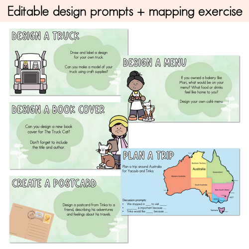 Resource preview 3 for The Truck Cat Writing, Maths & Design Prompt Editable Slides - National Simultaneous Storytime 2025