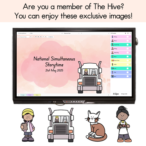 Resource preview 6 for The Truck Cat Writing, Maths & Design Prompt Editable Slides - National Simultaneous Storytime 2025