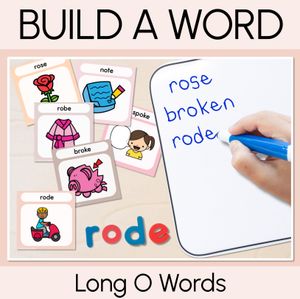 NEUTRAL Long Vowel O Word Building Cards - Vowel Team Decodable Word Task Cards