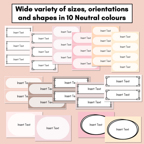 Resource preview 2 for Editable Labels - Neutral Classroom Decor