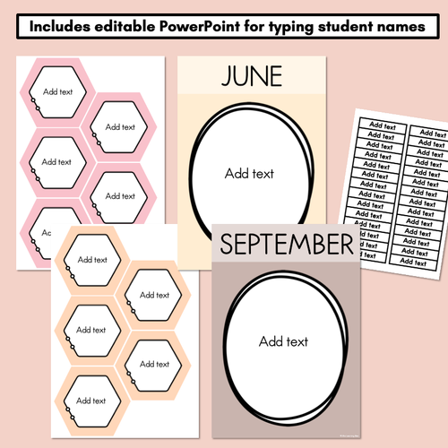 Resource preview 5 for Neutral Birthdays Display - Neutral Classroom Decor