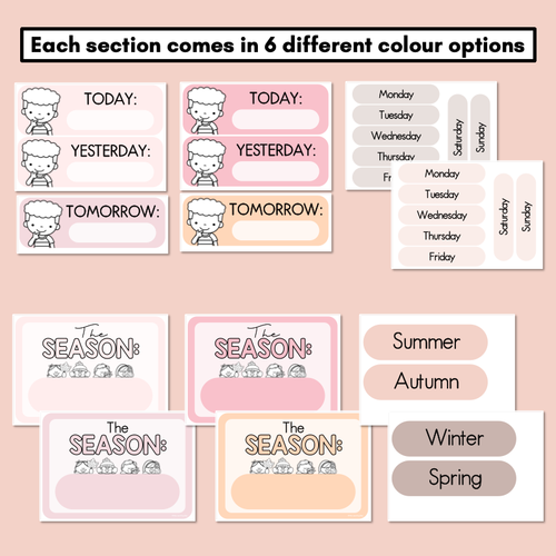 Resource preview 5 for Calendar & Weather Display - Neutral Classroom Decor