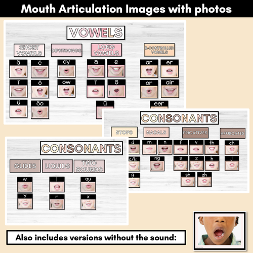 Resource preview 2 for Mouth Articulation Flash Cards NEUTRAL