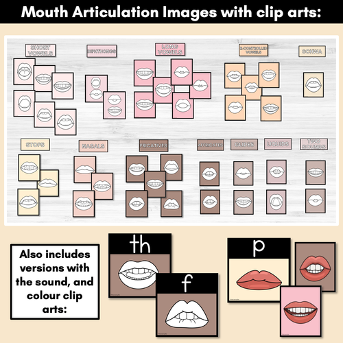 Resource preview 3 for Mouth Articulation Flash Cards NEUTRAL