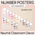1 for Number Posters 0-30 with ten frames, base ten blocks, tallies & fingers - Neutral Classroom Decor