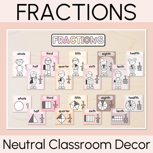 Resource preview 3 for Neutral Learning Displays - Mathematics Bundle