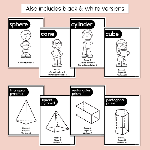 Resource preview 4 for 3D Object Posters - Neutral Classroom Decor